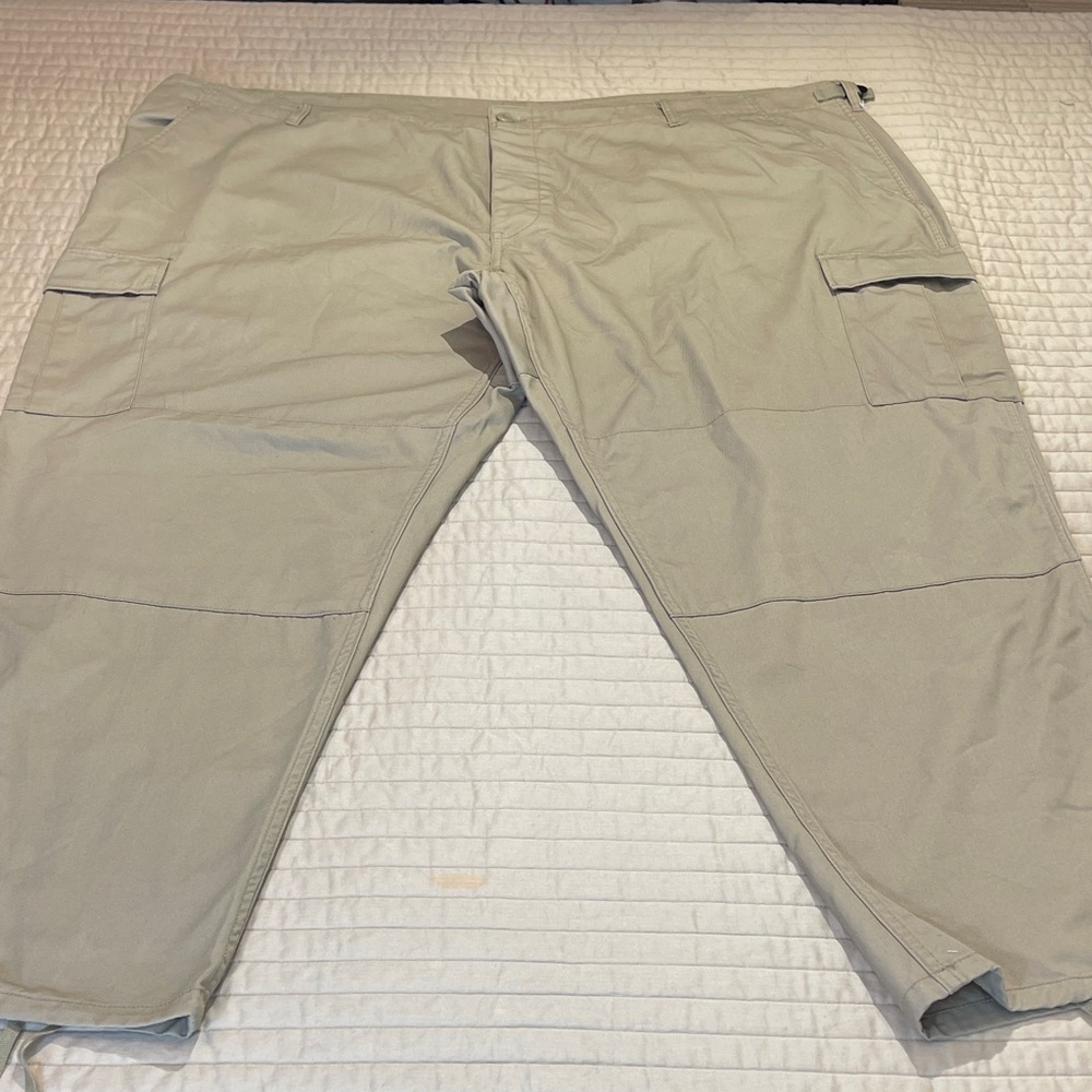 ROTHCO BDU Men's SIZE 5X REG. TAN  Cargo WAIST 55 to 59 by 29.5 to 32.5 INSEAM